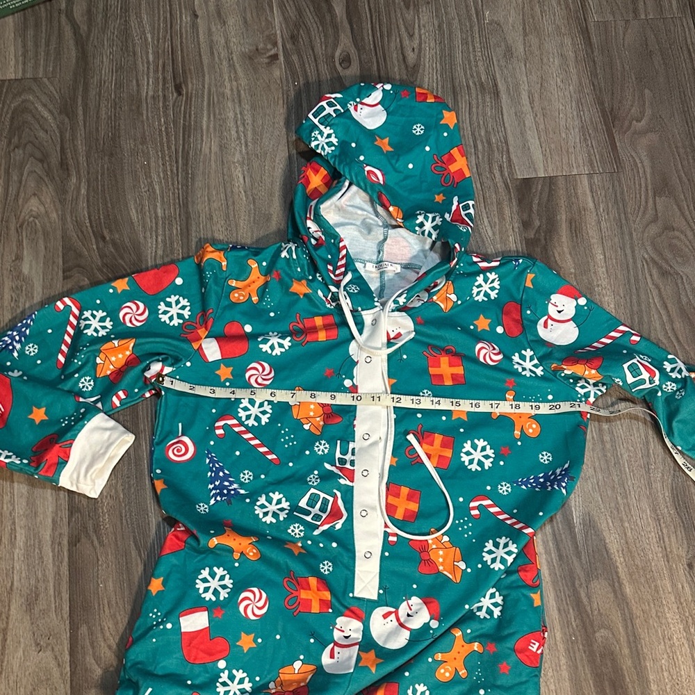 Cozy Christmas Hooded Onesie Pajamas - Picture 3 of 6